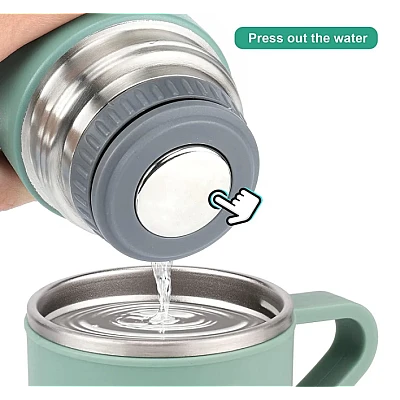 Set termos din inox cu 3 cesti 500ml sticla termoizolanta pentru bauturi fierbinti si reci VERDE Set termos din inox cu 3 cesti 500ml sticla termoizolanta pentru bauturi fierbinti si reci VERDE