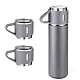 Set termos din inox cu 3 cesti 500ml sticla termoizolanta pentru bauturi fierbinti si reci GRI Set termos din inox cu 3 cesti 500ml sticla termoizolanta pentru bauturi fierbinti si reci GRI