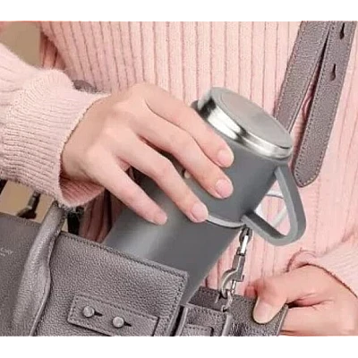 Set termos din inox cu 3 cesti 500ml sticla termoizolanta pentru bauturi fierbinti si reci GRI Set termos din inox cu 3 cesti 500ml sticla termoizolanta pentru bauturi fierbinti si reci GRI