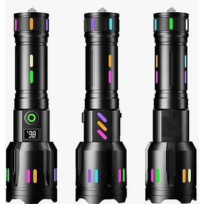 Lanterna tactica LED de mana profesionala X BALOG BL G61 TG cu afisaj electronic de mare putere aluminiu negru Lanterna tactica LED de mana profesionala X BALOG BL G61 TG cu afisaj electronic de mare putere aluminiu negru