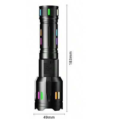 Lanterna tactica LED de mana profesionala X BALOG BL G61 TG cu afisaj electronic de mare putere aluminiu negru Lanterna tactica LED de mana profesionala X BALOG BL G61 TG cu afisaj electronic de mare putere aluminiu negru