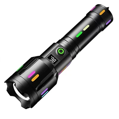 Lanterna tactica LED de mana profesionala X BALOG BL G61 TG cu afisaj electronic de mare putere aluminiu negru Lanterna tactica LED de mana profesionala X BALOG BL G61 TG cu afisaj electronic de mare putere aluminiu negru