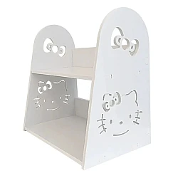 Etajera pentru biroul copilului Hello Kitty 2 compartimente 29x29x19cm Alb