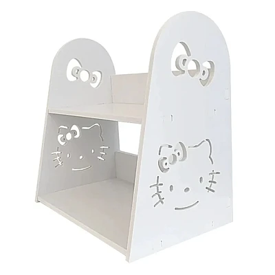 Etajera pentru biroul copilului Hello Kitty 2 compartimente 29x29x19cm Alb Etajera pentru biroul copilului Hello Kitty 2 compartimente 29x29x19cm Alb