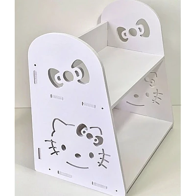 Etajera pentru biroul copilului Hello Kitty 2 compartimente 29x29x19cm Alb Etajera pentru biroul copilului Hello Kitty 2 compartimente 29x29x19cm Alb