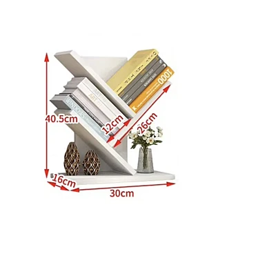 Etajeta pentru Carti 4 compartimente 40x16x30cm Alb Etajeta pentru Carti 4 compartimente 40x16x30cm Alb