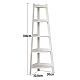 Raft de Colt din PVC cu 5 etajere pentru camera baie sau bucatarie 106x30x30cm Alb Raft de Colt din PVC cu 5 etajere pentru camera baie sau bucatarie 106x30x30cm Alb