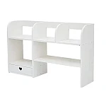 Etajeta pentru Birou cu 6 compartimente si un sertar PVC 55x14x34cm Alb