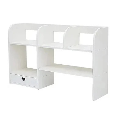 Etajeta pentru Birou cu 6 compartimente si un sertar PVC 55x14x34cm Alb Etajeta pentru Birou cu 6 compartimente si un sertar PVC 55x14x34cm Alb