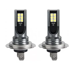 Set 2 Becuri auto LED H7 cu 12 LED SMD 12/24V putere 120W/set 6600lm