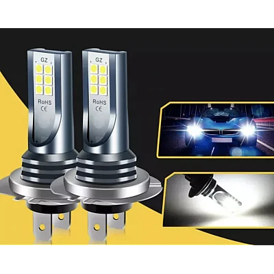 Set 2 Becuri auto LED H7 cu 12 LED SMD 12/24V putere 120W/set 6600lm