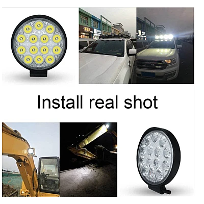 Proiector LED auto Offroad 14 led 42W rotund Proiector LED auto Offroad 14 led 42W rotund
