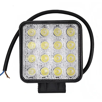 Proiector LED auto Offroad 16 led 48W PATRAT Proiector LED auto Offroad 16 led 48W PATRAT