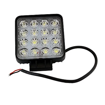Proiector LED auto Offroad 16 led 48W PATRAT Proiector LED auto Offroad 16 led 48W PATRAT