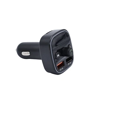 Modulator auto Q1 FM cu bluetooth 2 iesiri USB Negru Modulator auto Q1 FM cu bluetooth 2 iesiri USB Negru