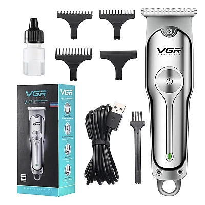 Aparat de tuns VGR V 071 cu acumulator Argintiu Aparat de tuns VGR V 071 cu acumulator Argintiu