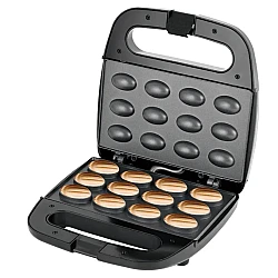 Aparat pentru Copt Forme Coji de Nuci R536G cu 12 forme 750W Placi Neaderente