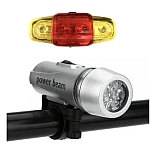 Set far si stop bicicleta XY 108 far tip lanterna detasabil stop in 2 culori