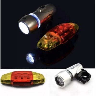 Set far si stop bicicleta XY 108 far tip lanterna detasabil stop in 2 culori Set far si stop bicicleta XY 108 far tip lanterna detasabil stop in 2 culori