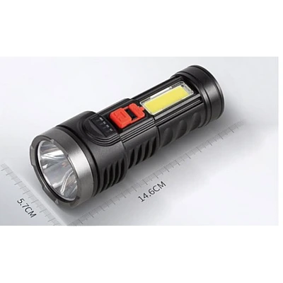 Lanterna de mana BL822 cu incarcare USB si indicator baterie Lanterna de mana BL822 cu incarcare USB si indicator baterie