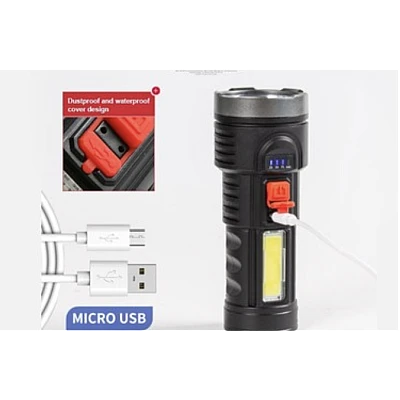 Lanterna de mana BL822 cu incarcare USB si indicator baterie Lanterna de mana BL822 cu incarcare USB si indicator baterie