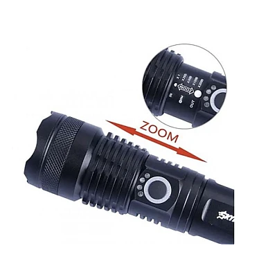 Lanterna reincarcabila rezistenta la socuri BL X71 P90 Neagra Lanterna reincarcabila rezistenta la socuri BL X71 P90 Neagra