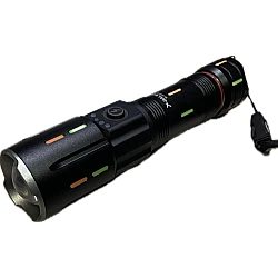 Lanterna LED CREE de mana cu baterie 26650 Zoom USB 17cm BL G72Y 8 TG