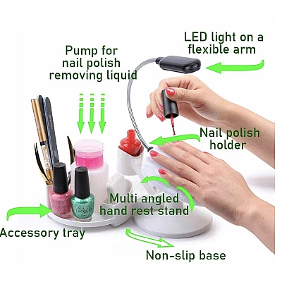 Suport manichiura si oje Nail Wonderland multifunctional Suport manichiura si oje Nail Wonderland multifunctional