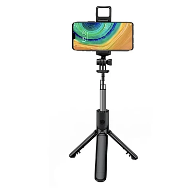 Selfie Stick cu Telecomanda si Lumina LED 67cm S03 S Selfie Stick cu Telecomanda si Lumina LED 67cm S03 S