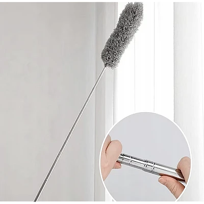 Pamatuf pentru praf cu coada telescopica pentru zone greu accesibile 3 piese