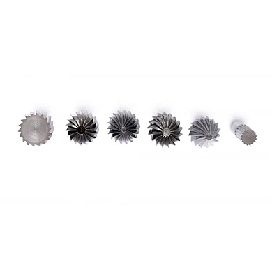 Set de 6 freze pentru metal diferite modele coada de 6mm Set de 6 freze pentru metal diferite modele coada de 6mm