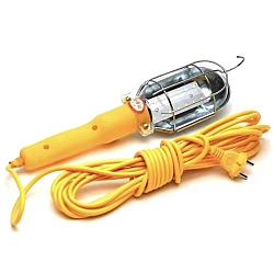 Lampa GALBENA portabila de lucru cu LED cablu 10m 220V