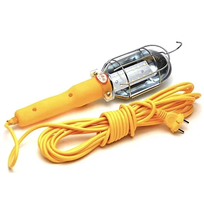 Lampa GALBENA portabila de lucru cu LED cablu 10m 220V Lampa GALBENA portabila de lucru cu LED cablu 10m 220V
