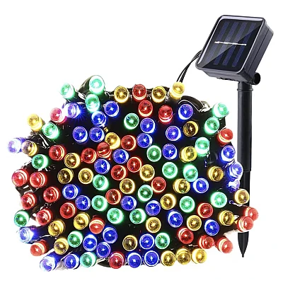 Instalatie Solara 10 Metri cu 100 LED liniara MULTICOLORA HS