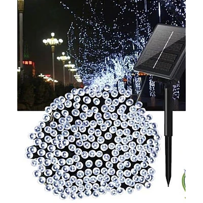 Instalatie Solara 10 Metri cu 100 LED liniara ALB RECE HS Instalatie Solara 10 Metri cu 100 LED liniara ALB RECE HS