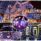 Instalatie solara 500 LED de 50 metri cu telecomanda pentru exterior MULTICOLOR HS Instalatie solara 500 LED de 50 metri cu telecomanda pentru exterior MULTICOLOR HS