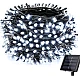 Instalatie solara 1000 LED de 100 metri cu telecomanda pentru exterior ALB RECE HS Instalatie solara 1000 LED de 100 metri cu telecomanda pentru exterior ALB RECE HS