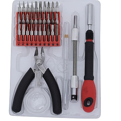 Set de 35 piese instrumente de baza pentru lucrari electronice de precizie OF Set de 35 piese instrumente de baza pentru lucrari electronice de precizie OF