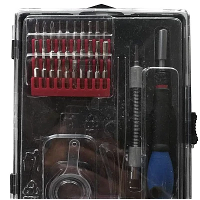 Set de 35 piese instrumente de baza pentru lucrari electronice de precizie OF Set de 35 piese instrumente de baza pentru lucrari electronice de precizie OF