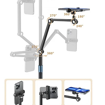 Suport telefon mobil cu baza de podea inalt Q ZJ810 Suport telefon mobil cu baza de podea inalt Q ZJ810