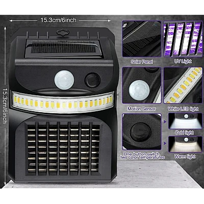 Lampa solara LED cu functie anti tantari Andowl Q TY653 Lampa solara LED cu functie anti tantari Andowl Q TY653