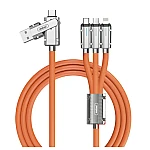 Cablu de date / Cablu de incarcare 120W Q SJ300 USB / TypeC la iOS / TypeC / Micro