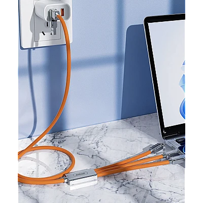Cablu de date / Cablu de incarcare 120W Q SJ300 USB / TypeC la iOS / TypeC / Micro Cablu de date / Cablu de incarcare 120W Q SJ300 USB / TypeC la iOS / TypeC / Micro