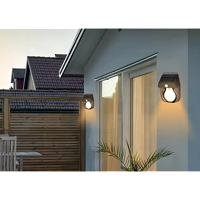 Lampa solara de perete stil BEC cu senzor miscare CL 118 pentru exterior Lampa solara de perete stil BEC cu senzor miscare CL 118 pentru exterior