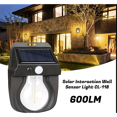 Lampa solara de perete stil BEC cu senzor miscare CL 118 pentru exterior