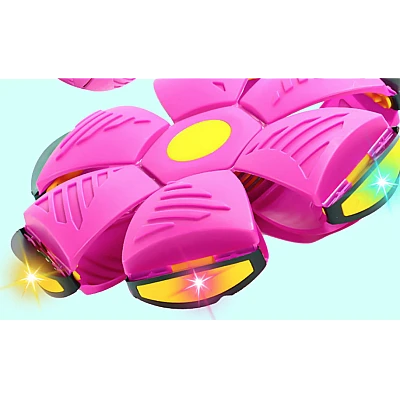 Minge Zburatoare Transformabila in Disc Frisbee 2 moduri de joaca 23 cm ROZ Minge Zburatoare Transformabila in Disc Frisbee 2 moduri de joaca 23 cm ROZ