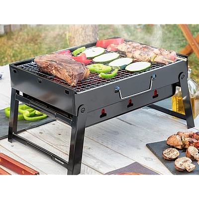 Gratar inox portabil si pliabil Camping 35 x 27 Gratar inox portabil si pliabil Camping 35 x 27