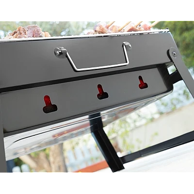 Gratar inox portabil si pliabil Camping 35 x 27 Gratar inox portabil si pliabil Camping 35 x 27