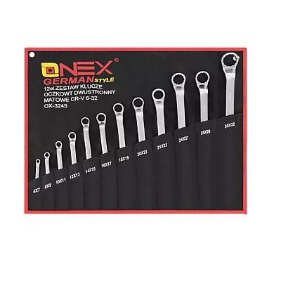Set 12 chei inelare cu cot 6 / 32mm Chrome Vanadium Cr V OX 3245