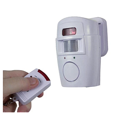 Alarma wireless cu 2 telecomenzi si senzor de miscare cu infrarosu OFF Alarma wireless cu 2 telecomenzi si senzor de miscare cu infrarosu OFF
